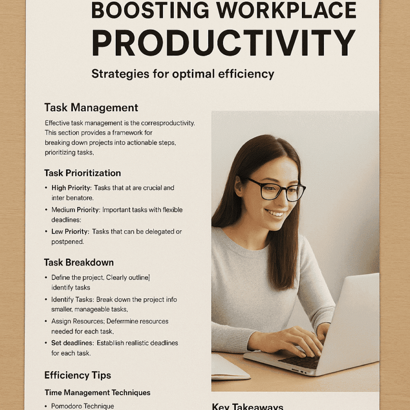Work Productivity Template For Office